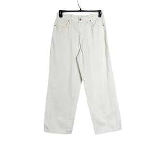 Universal Thread Womens Baggy Wide Leg Jeans Size 8 Grunge Y2K Festival Ivory